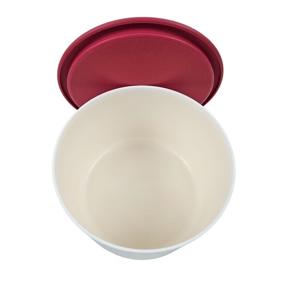 Tupperware One Touch Canister Set of 2 B and D Pink Seals 2710 2708 Food Storage - Picture 7 of 9